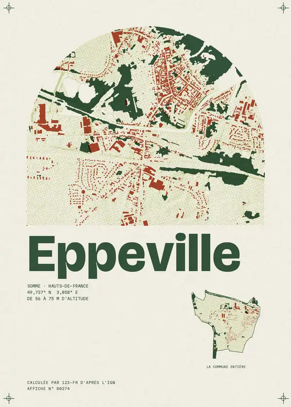 Affiche de Eppeville, calculée par 123-fr d'après l'IGN