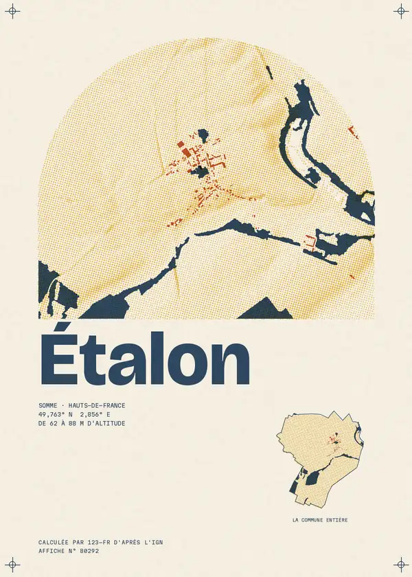 Affiche de Étalon, calculée par 123-fr d'après l'IGN