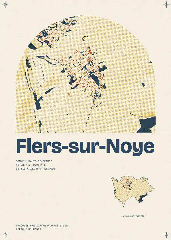 Affiche de Flers-sur-Noye, calculée par 123-fr d'après l'IGN