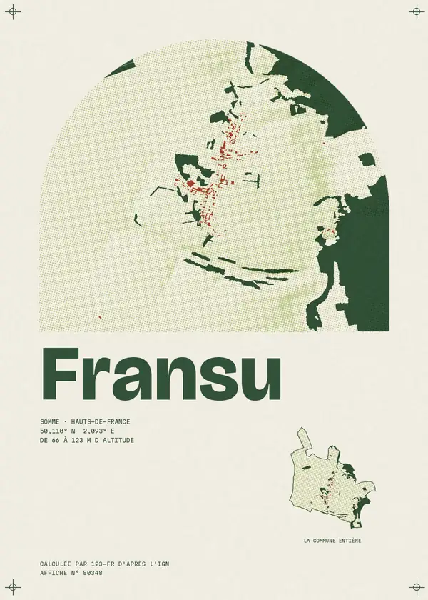 Affiche de Fransu, calculée par 123-fr d'après l'IGN
