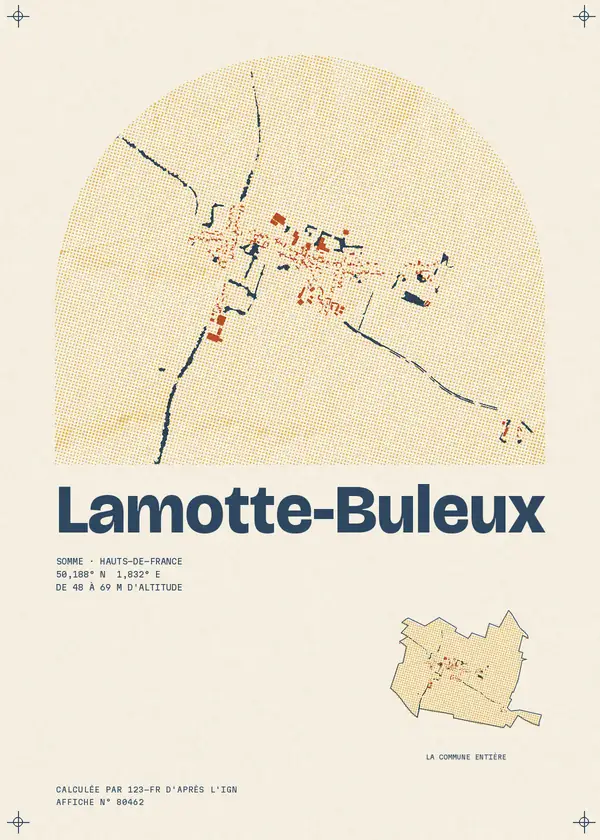 Affiche de Lamotte-Buleux, calculée par 123-fr d'après l'IGN