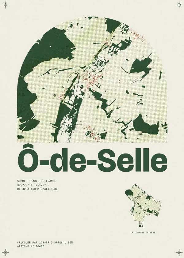 Affiche de Ô-de-Selle, calculée par 123-fr d'après l'IGN