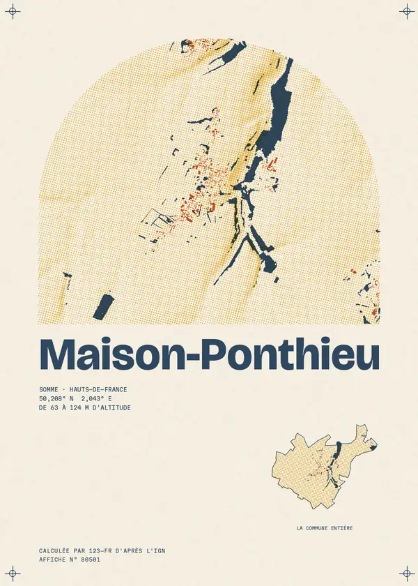 Affiche de Maison-Ponthieu, calculée par 123-fr d'après l'IGN