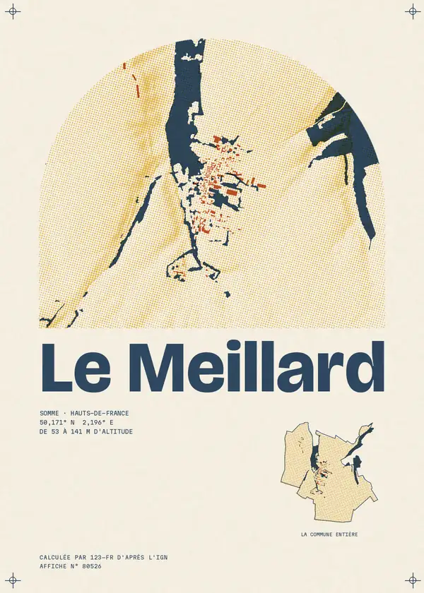 Affiche de Le Meillard, calculée par 123-fr d'après l'IGN