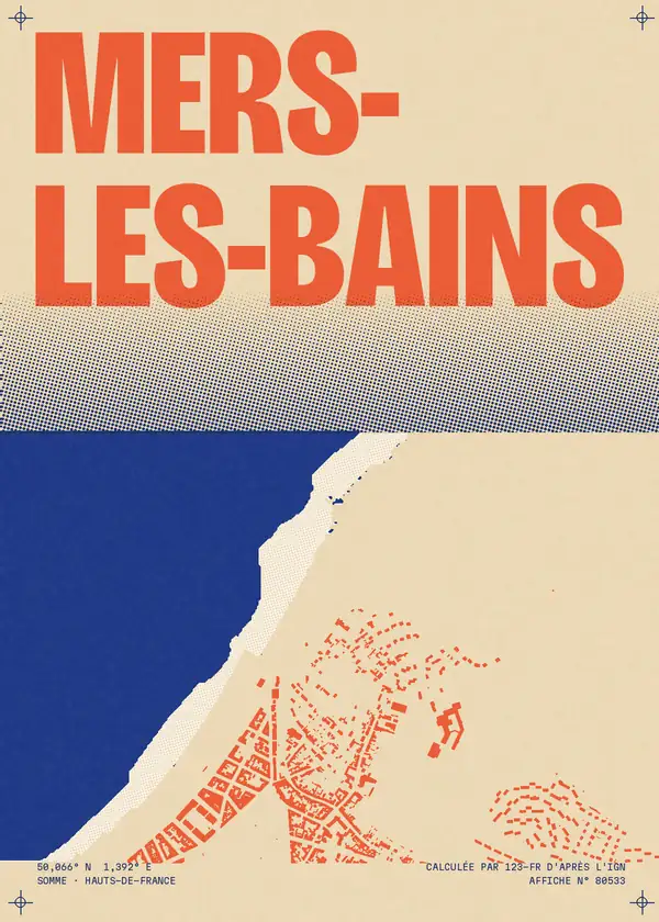 Affiche de Mers-les-Bains, calculée par 123-fr d'après l'IGN
