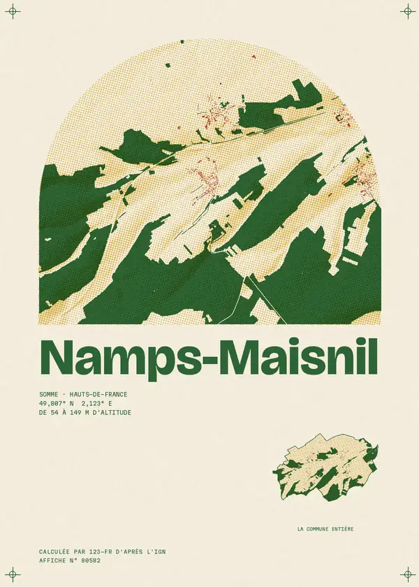 Affiche de Namps-Maisnil, calculée par 123-fr d'après l'IGN