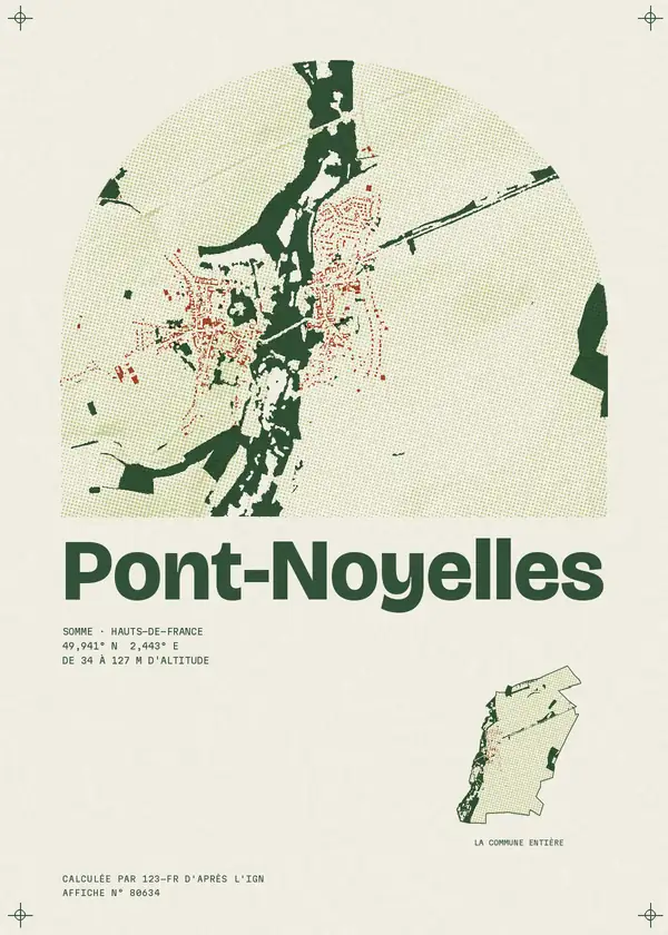 Affiche de Pont-Noyelles, calculée par 123-fr d'après l'IGN