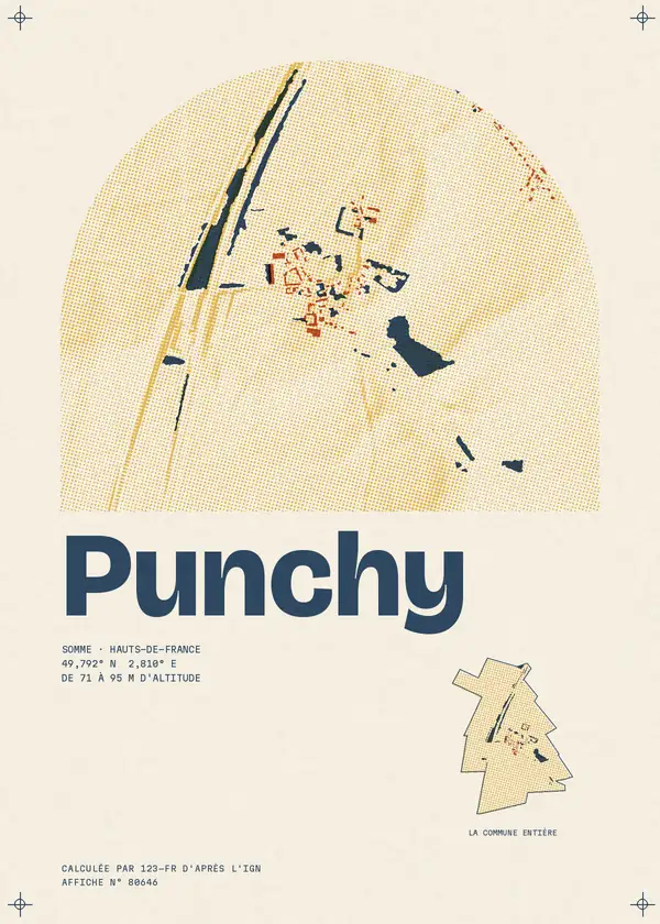 Affiche de Punchy, calculée par 123-fr d'après l'IGN