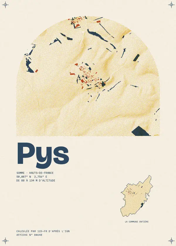 Affiche de Pys, calculée par 123-fr d'après l'IGN