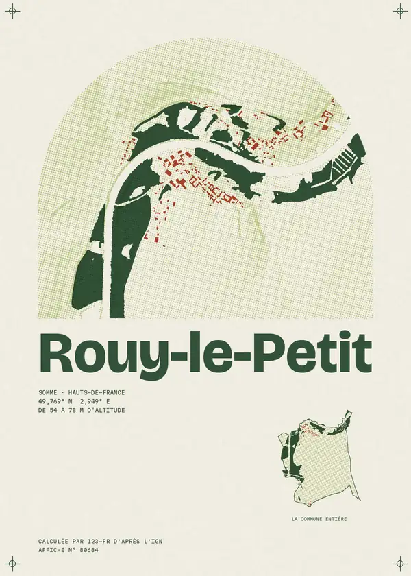 Affiche de Rouy-le-Petit, calculée par 123-fr d'après l'IGN