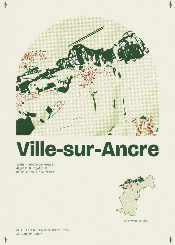 Affiche de Ville-sur-Ancre, calculée par 123-fr d'après l'IGN