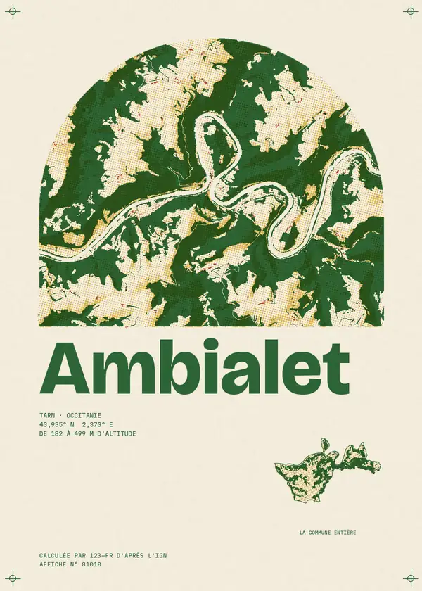 Affiche de Ambialet, calculée par 123-fr d'après l'IGN
