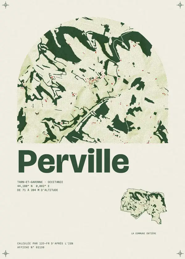 Affiche de Perville, calculée par 123-fr d'après l'IGN