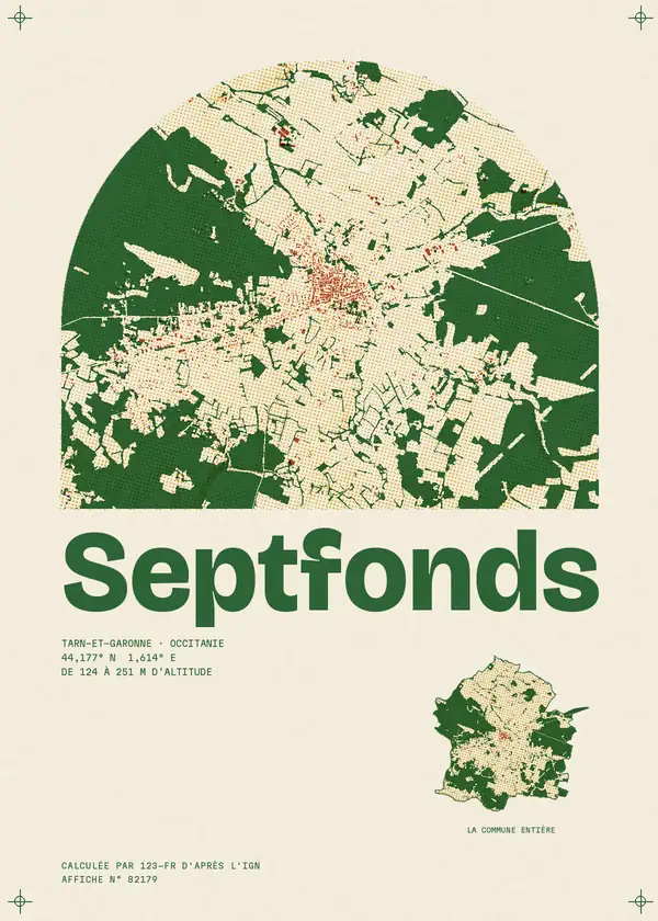 Affiche de Septfonds, calculée par 123-fr d'après l'IGN