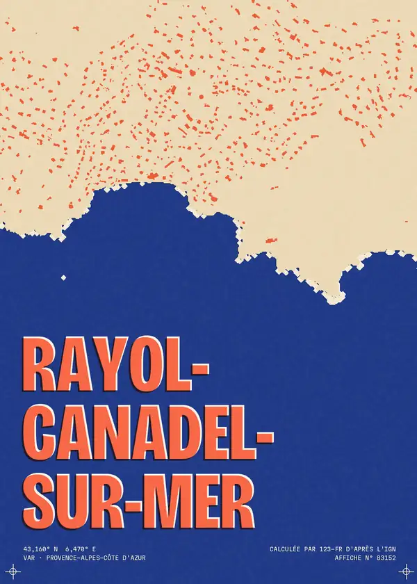 Affiche de Rayol-Canadel-sur-Mer, calculée par 123-fr d'après l'IGN