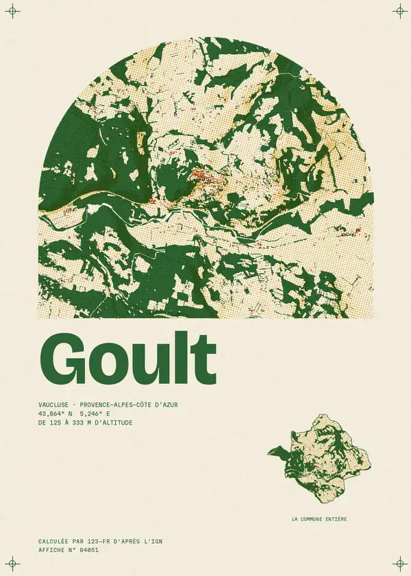 Affiche de Goult, calculée par 123-fr d'après l'IGN