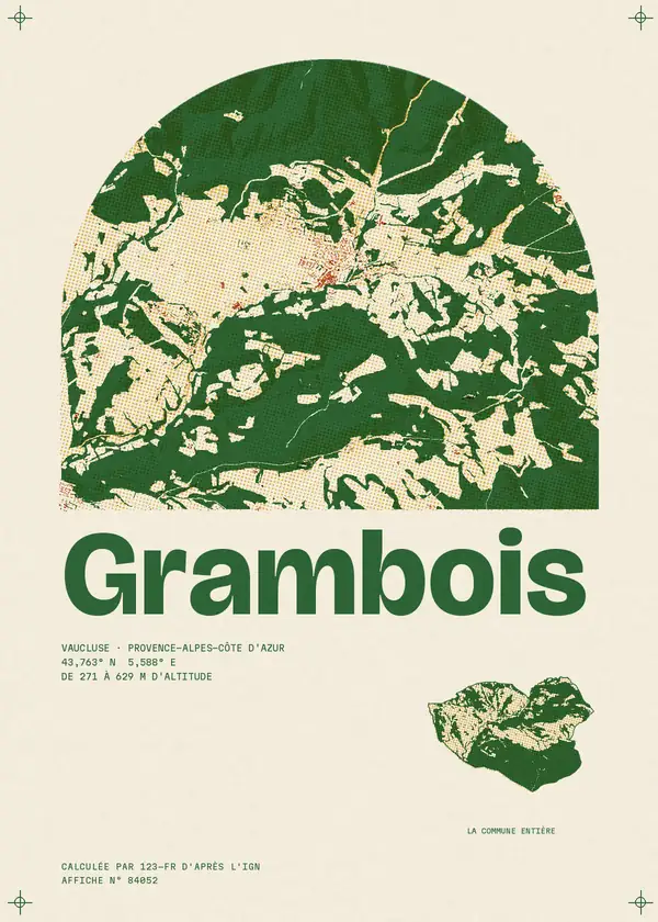 Affiche de Grambois, calculée par 123-fr d'après l'IGN