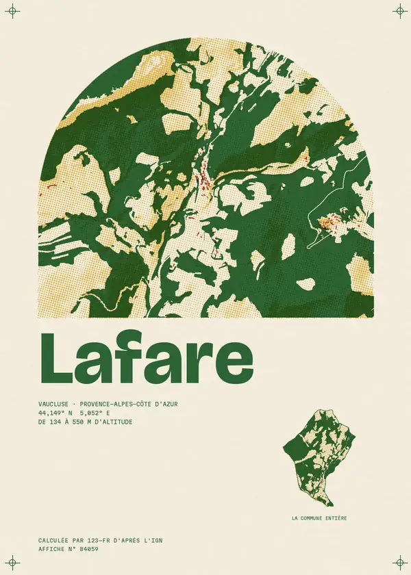 Affiche de Lafare, calculée par 123-fr d'après l'IGN