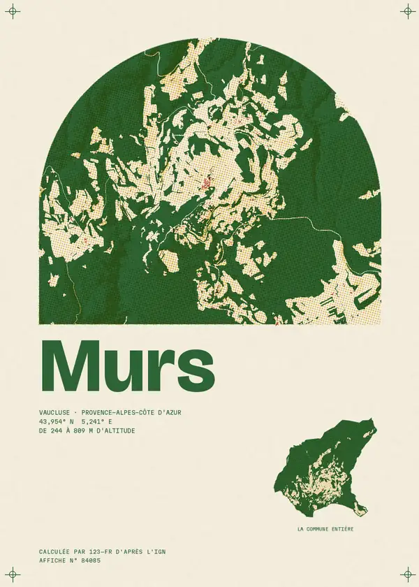 Affiche de Murs, calculée par 123-fr d'après l'IGN