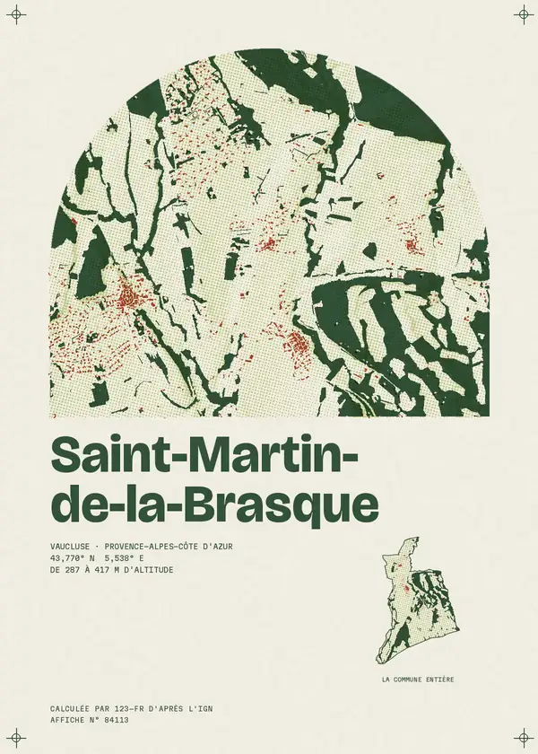 Affiche de Saint-Martin-de-la-Brasque, calculée par 123-fr d'après l'IGN