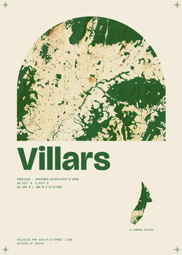 Affiche de Villars, calculée par 123-fr d'après l'IGN