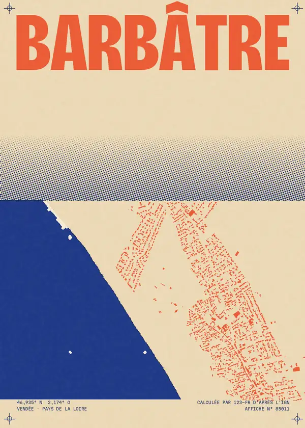 Affiche de Barbâtre, calculée par 123-fr d'après l'IGN