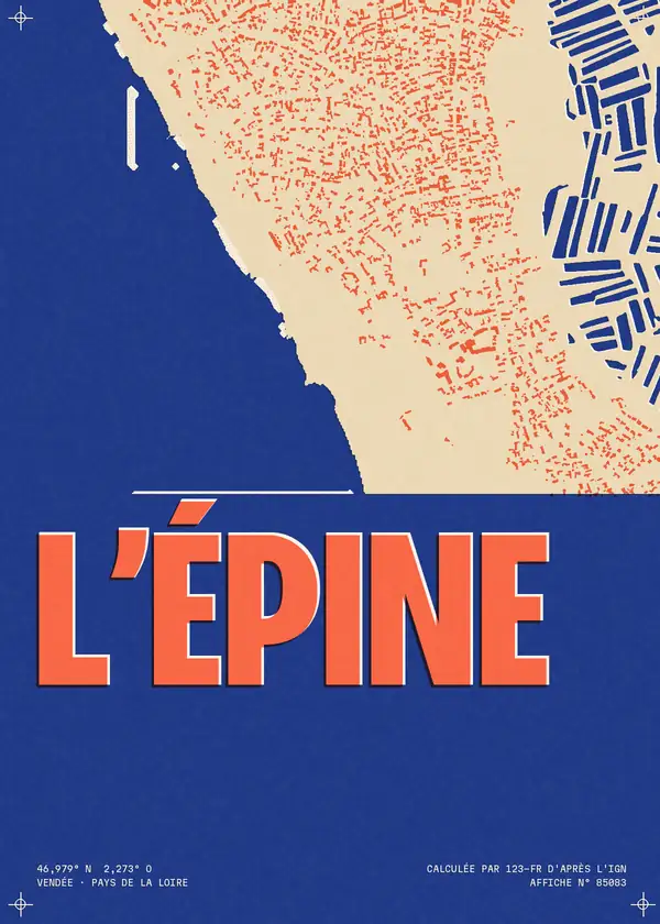 Affiche de L'Épine, calculée par 123-fr d'après l'IGN