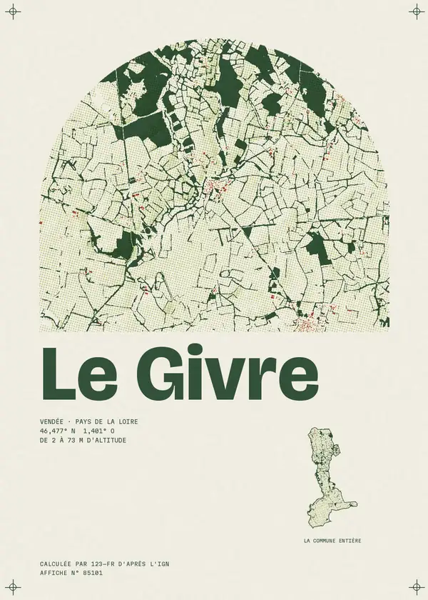 Affiche de Le Givre, calculée par 123-fr d'après l'IGN