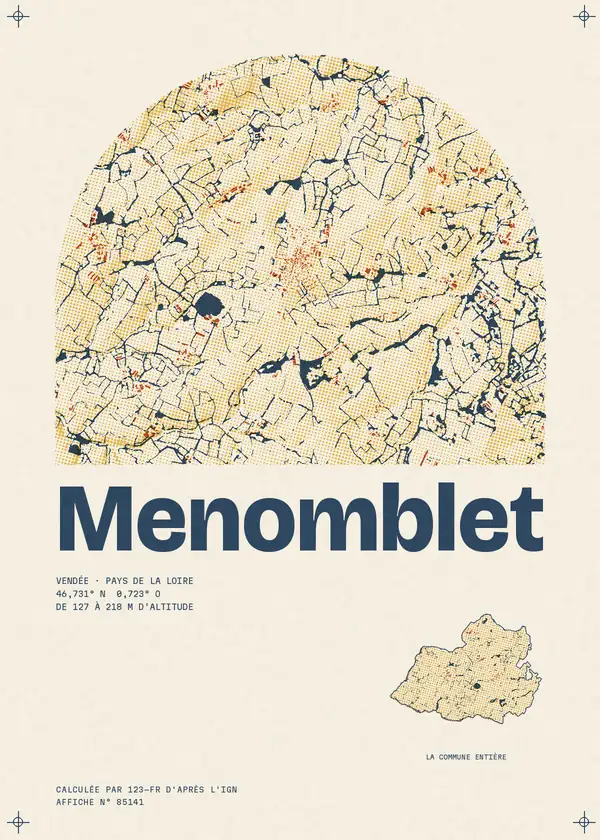 Affiche de Menomblet, calculée par 123-fr d'après l'IGN