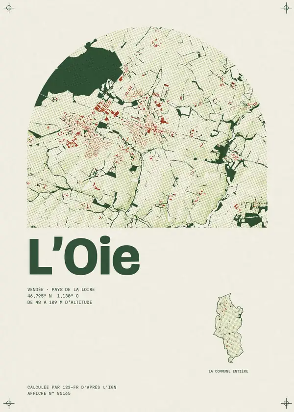 Affiche de L'Oie, calculée par 123-fr d'après l'IGN