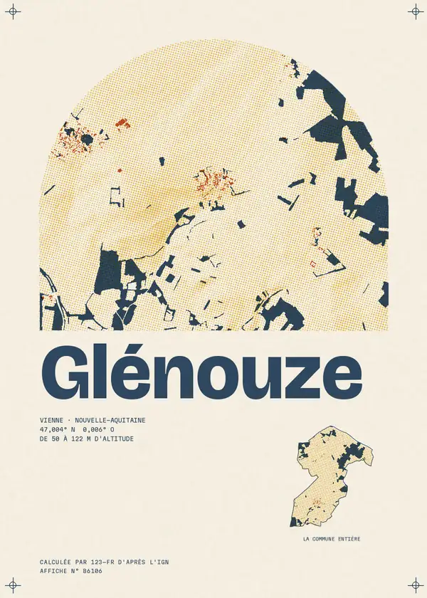 Affiche de Glénouze, calculée par 123-fr d'après l'IGN