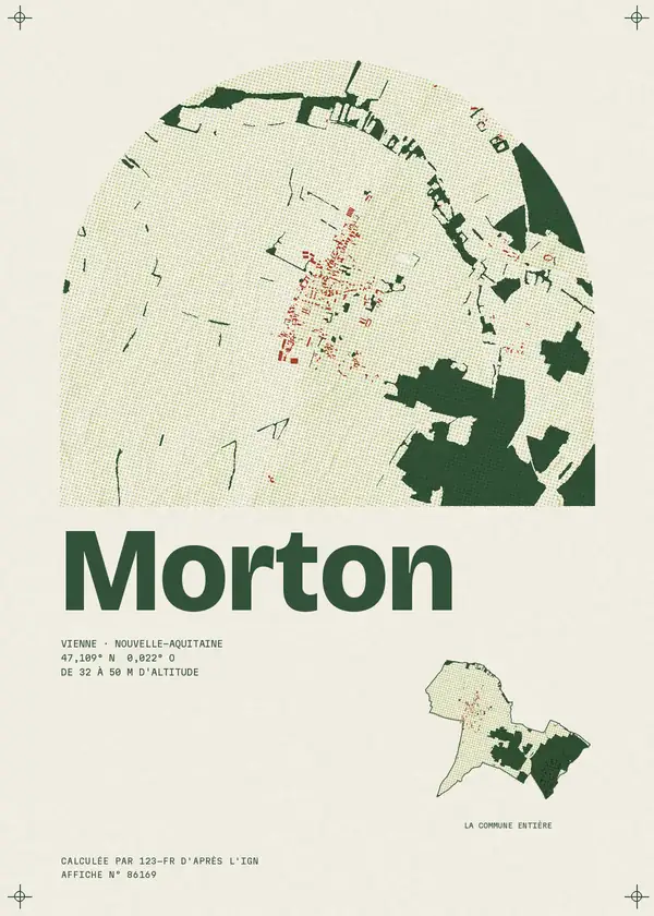 Affiche de Morton, calculée par 123-fr d'après l'IGN