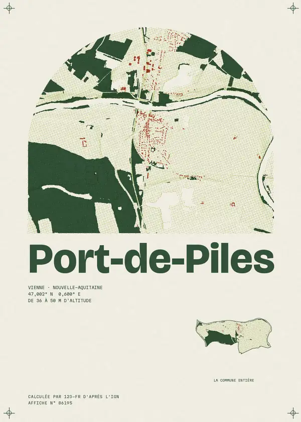 Affiche de Port-de-Piles, calculée par 123-fr d'après l'IGN