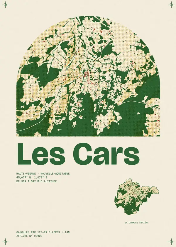 Affiche de Les Cars, calculée par 123-fr d'après l'IGN