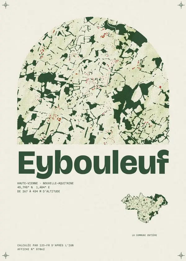 Affiche de Eybouleuf, calculée par 123-fr d'après l'IGN
