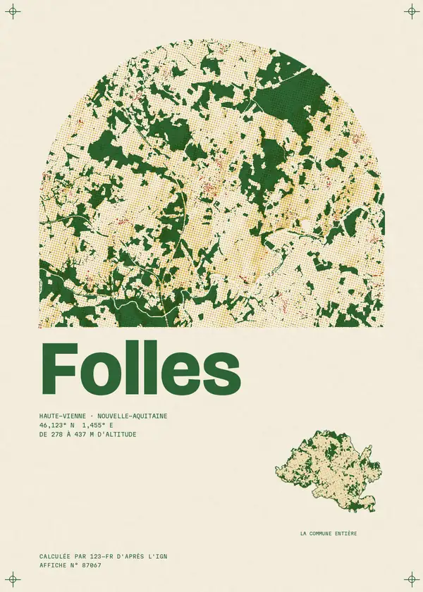 Affiche de Folles, calculée par 123-fr d'après l'IGN