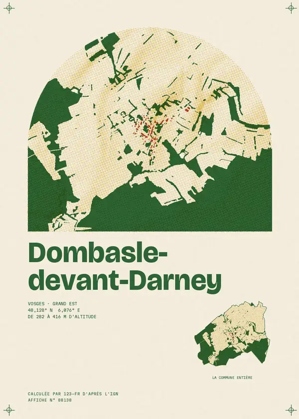 Affiche de Dombasle-devant-Darney, calculée par 123-fr d'après l'IGN