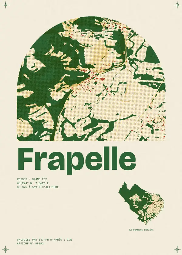 Affiche de Frapelle, calculée par 123-fr d'après l'IGN