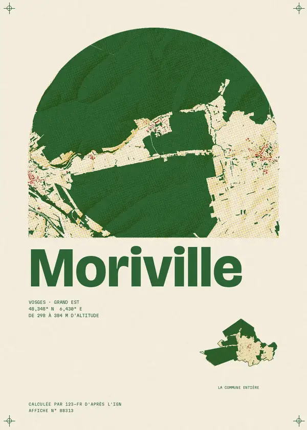 Affiche de Moriville, calculée par 123-fr d'après l'IGN