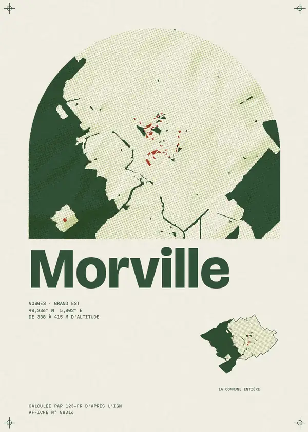 Affiche de Morville, calculée par 123-fr d'après l'IGN