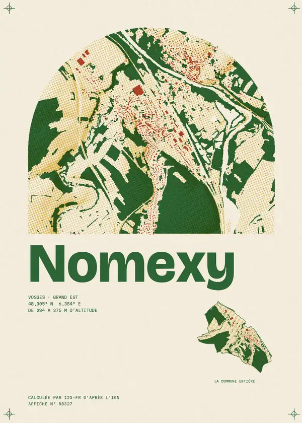 Affiche de Nomexy, calculée par 123-fr d'après l'IGN