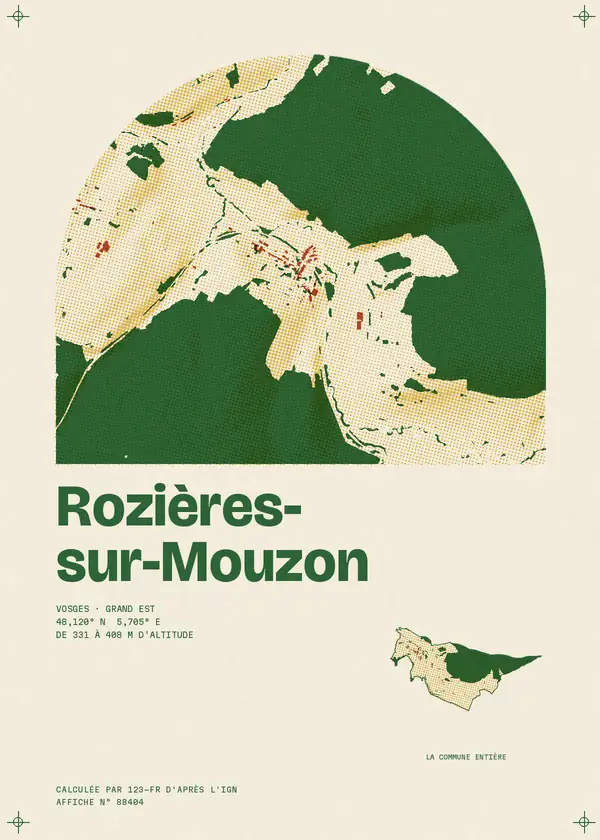 Affiche de Rozières-sur-Mouzon, calculée par 123-fr d'après l'IGN