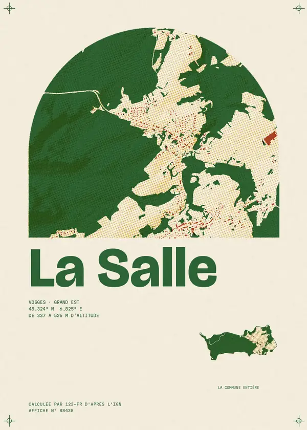 Affiche de La Salle, calculée par 123-fr d'après l'IGN