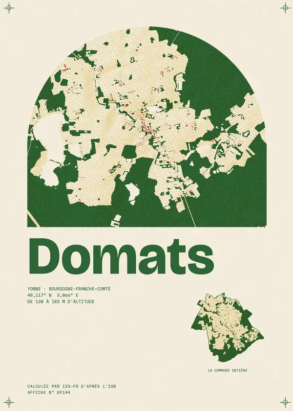 Affiche de Domats, calculée par 123-fr d'après l'IGN