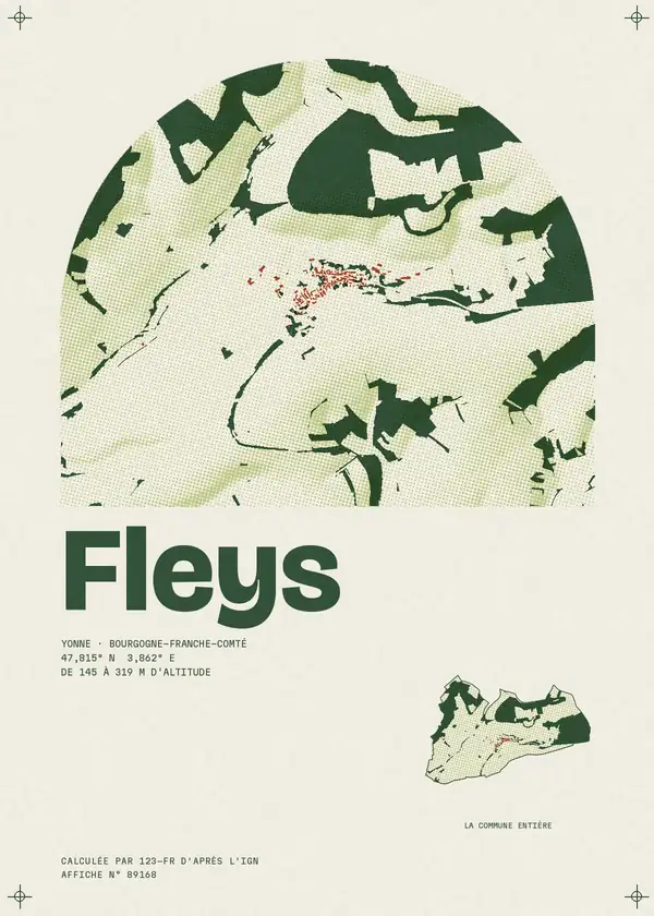 Affiche de Fleys, calculée par 123-fr d'après l'IGN
