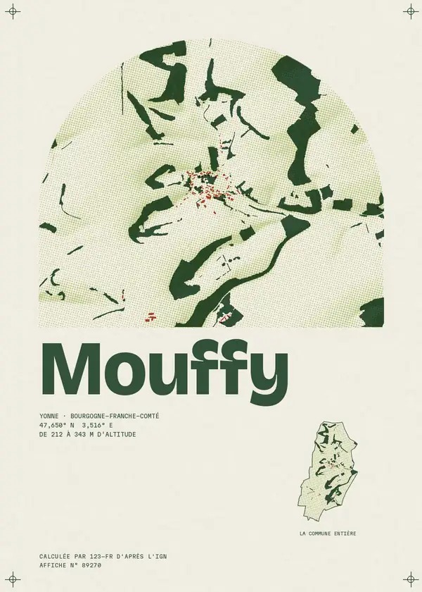 Affiche de Mouffy, calculée par 123-fr d'après l'IGN