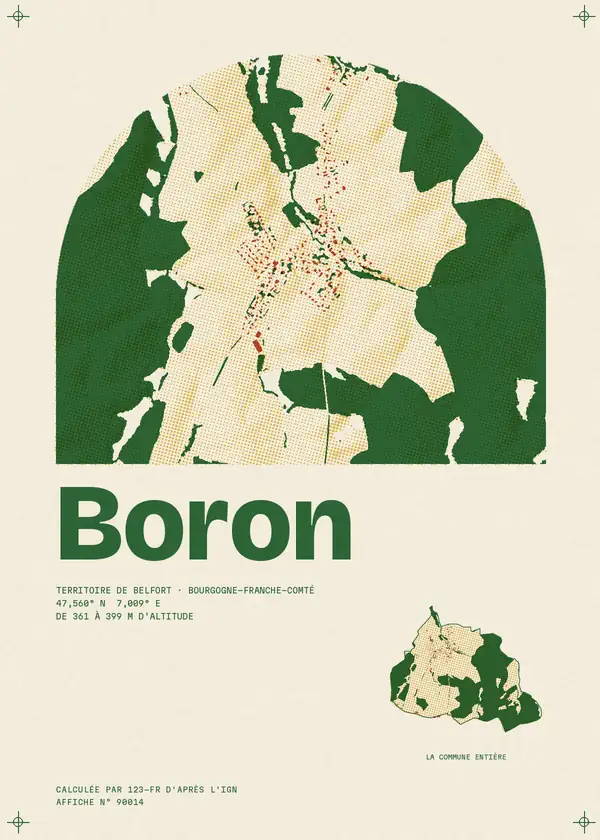 Affiche de Boron, calculée par 123-fr d'après l'IGN