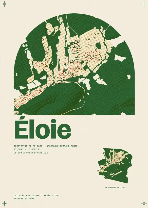 Affiche de Éloie, calculée par 123-fr d'après l'IGN