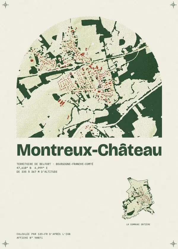 Affiche de Montreux-Château, calculée par 123-fr d'après l'IGN