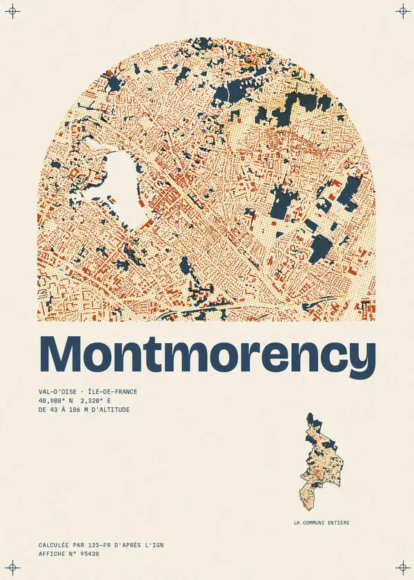 Affiche de Montmorency, calculée par 123-fr d'après l'IGN